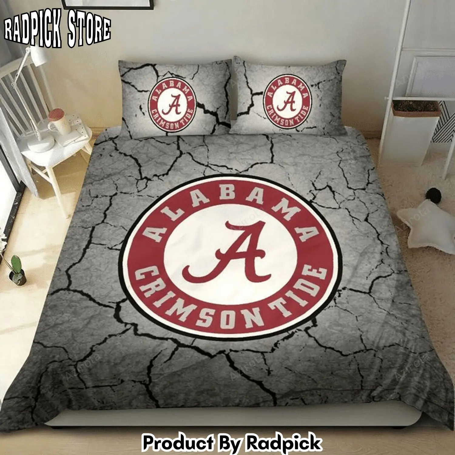 Radpick alabama crimson tide bedding set v3 rp3278864